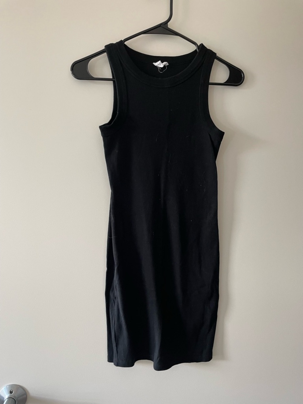 Cotton On Black Sleeveless Midi Rib Dress